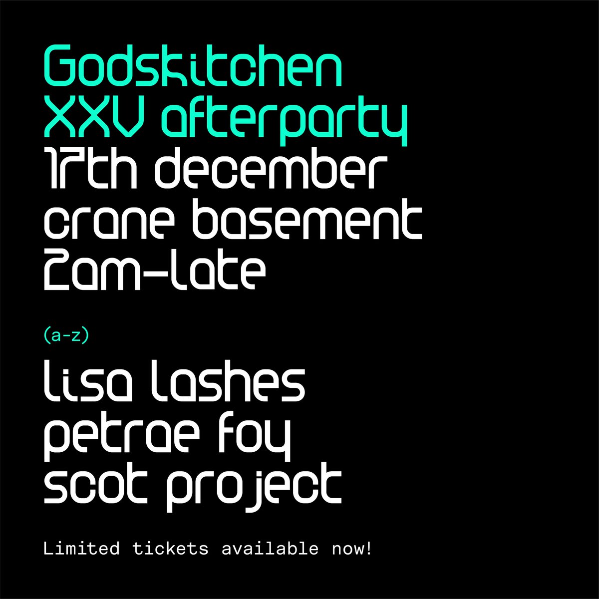 <a href="/Godskitchen/">Godskitchen</a> AFTER PARTY IS OFFICIALLY NOW ON SALE! 🔊🎟
Check your emails. Any problems message us direct on FB messenger. 😇