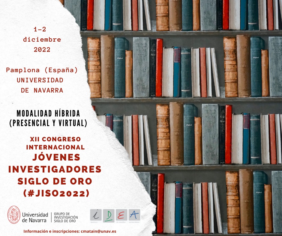 cmatain's tweet photo. Cerrada la inscripción para el congreso #JISO2022 (1-2 DIC, presencial en @fylunav de @unav y virtual). Se han inscrito 74 #JóvenesInvestigadores del #SiglodeOro de Alemania, Argentina, Brasil, Chile, España, Estados Unidos, Francia, Italia, México, Perú, Reino Unido y Rumanía. https://t.co/lxCR4cznq7