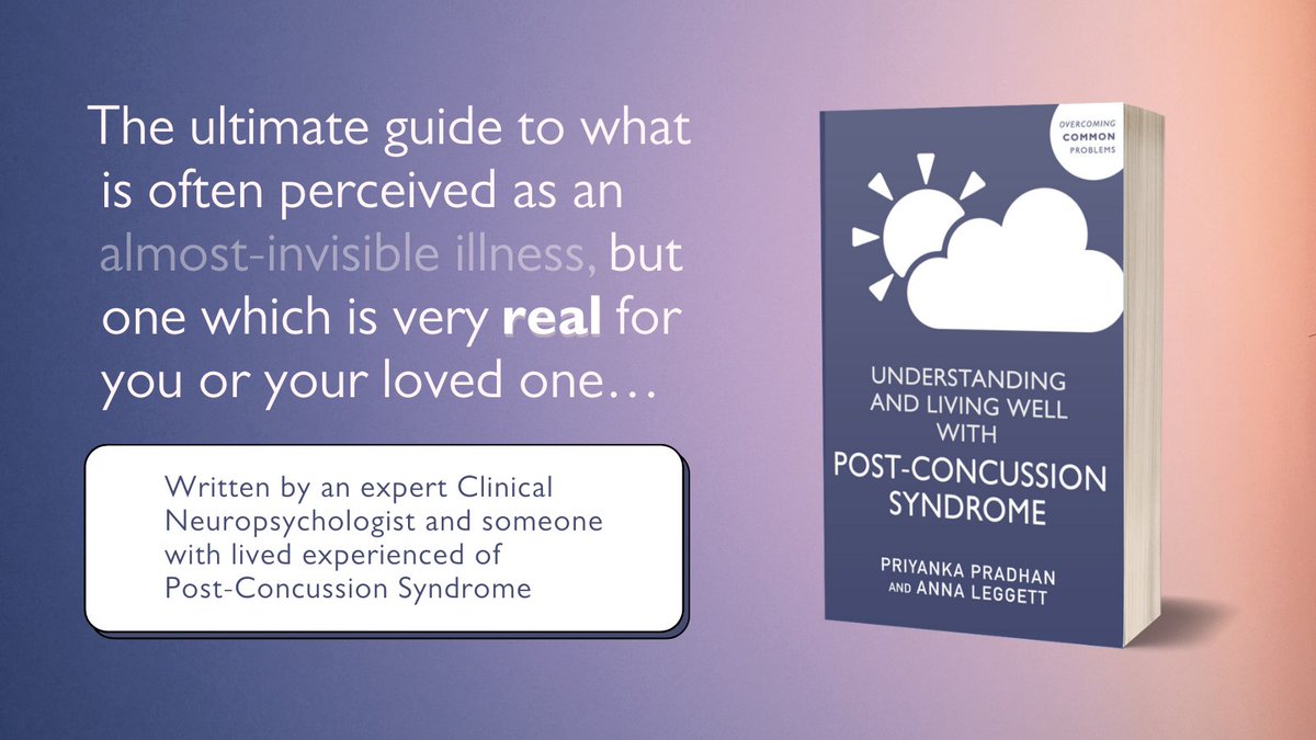 Sheldon Press (@sheldonpress) on Twitter photo Know someone living with a mild traumatic brain injury, or post-concussion syndrome?
At long last, a complete manual for overcoming the impact of any mild brain injury 🧠
Written by <a href="/dr_ppradhan/">Dr Priyanka Pradhan</a> & <a href="/LoveBrainReset1/">Anna Leggett</a>
👉 Now available to pre-order: fal.cn/3tBBa Know someone living with a mild traumatic brain injury, or post-concussion syndrome?
At long last, a complete manual for overcoming the impact of any mild brain injury 🧠
Written by <a href="/dr_ppradhan/">Dr Priyanka Pradhan</a> & <a href="/LoveBrainReset1/">Anna Leggett</a>
👉 Now available to pre-order: fal.cn/3tBBa