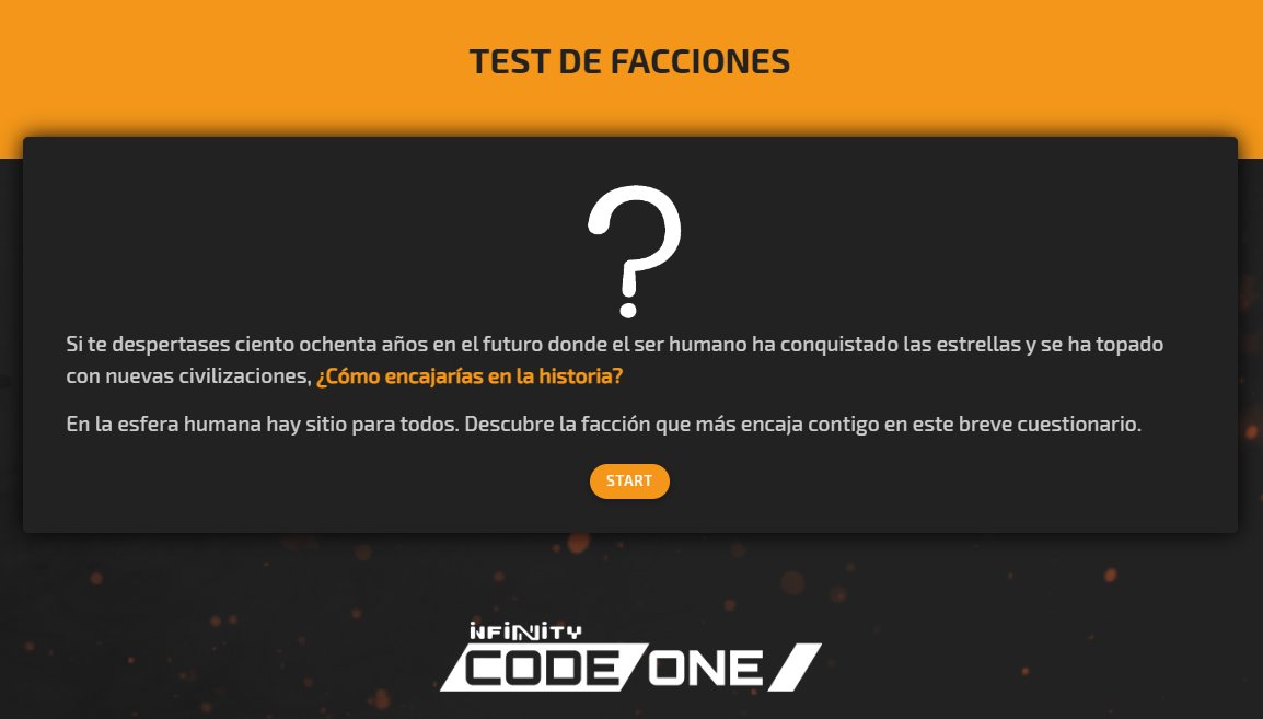 ¿Has hecho ya nuestro test de facciones? ¿Cuál ha sido tu resultado?  infinitytheuniverse.com/games/codeone