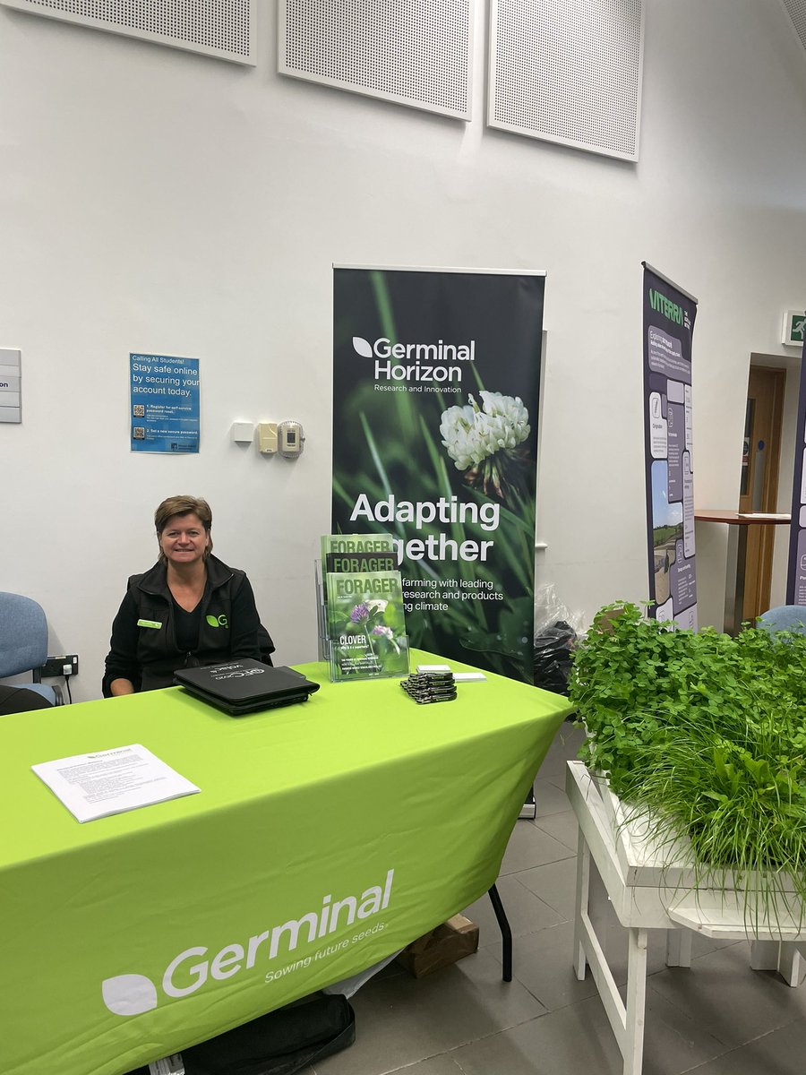 GraceWelling1's tweet photo. Set up for the @HarperAdamsUni Placement Fair today in the Regional Food Academy 🍀 @wearegerminal @GerminalUKAgri https://t.co/0xrfEYvvML