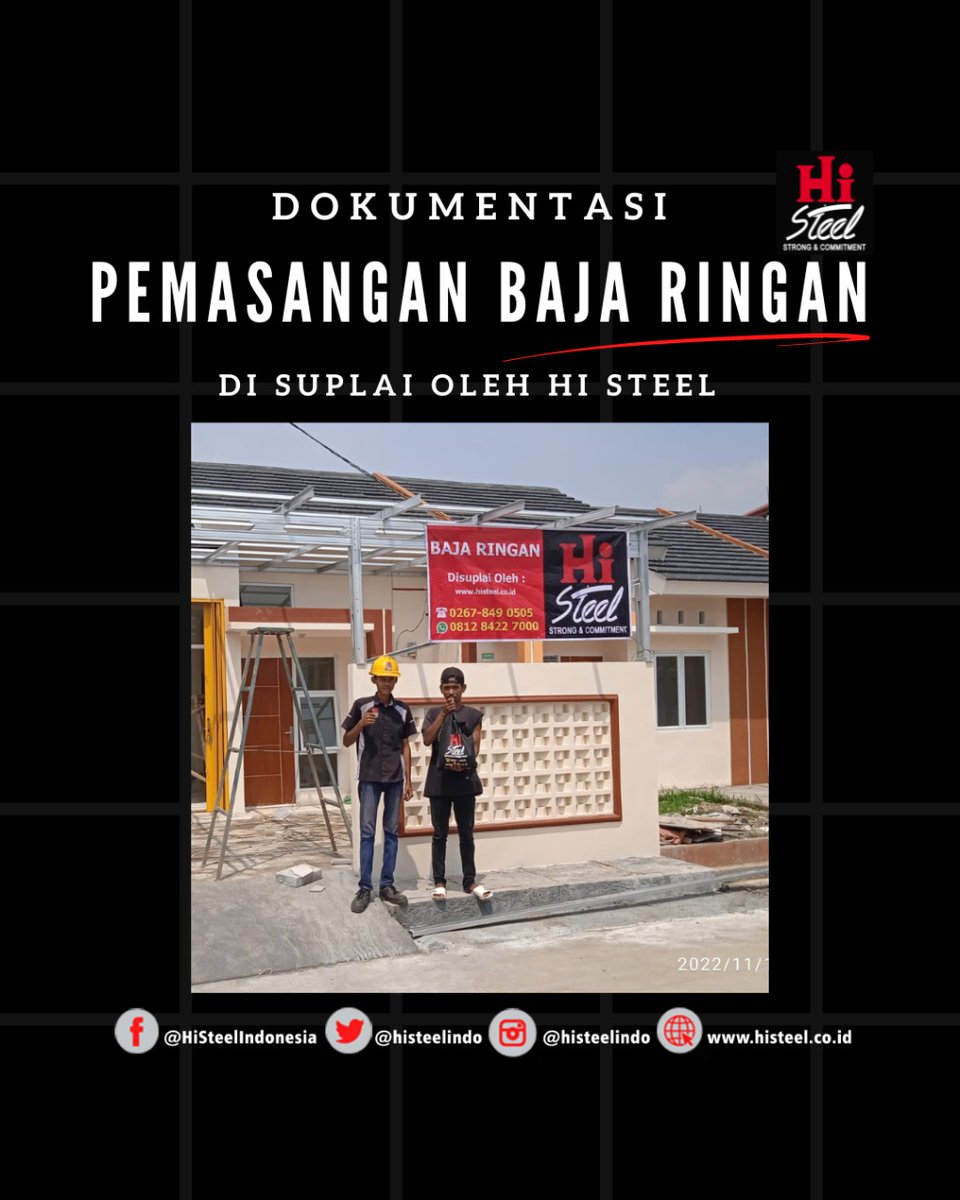 histeelindo's tweet photo. Sore Hi-ers, nih mimin kasih beberapa dokumentasi Pemasangan Baja Ringan yang di suplai oleh Hi Steel.
Butuh Baja Ringan? Kunjungi toko Hi Steel terdekat atau langsung klik https://t.co/nwlTLiTxO2 π€
#HiSteel #bajaringan #pemasangan #rangkaatap #bajaringanhisteel #dokumentasi https://t.co/HFtBeqDlr7