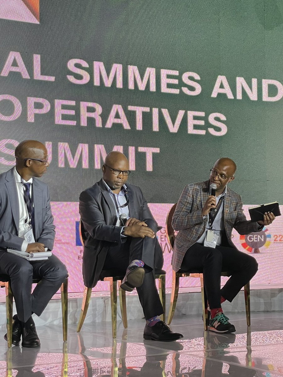 GEN22OnSloane's tweet photo. Mr. Zinhle shares how the National Integrated Small Enterprise Development plan is pulling in all stakeholders. “Once the NISED Plan has been fully implemented, SMMEs, who are rightfully the beneficiaries will get value”.

More ℹ️ https://t.co/1frExFKWqT

#SMMEsummit #GEW2022 https://t.co/Fmy5W9sqOz