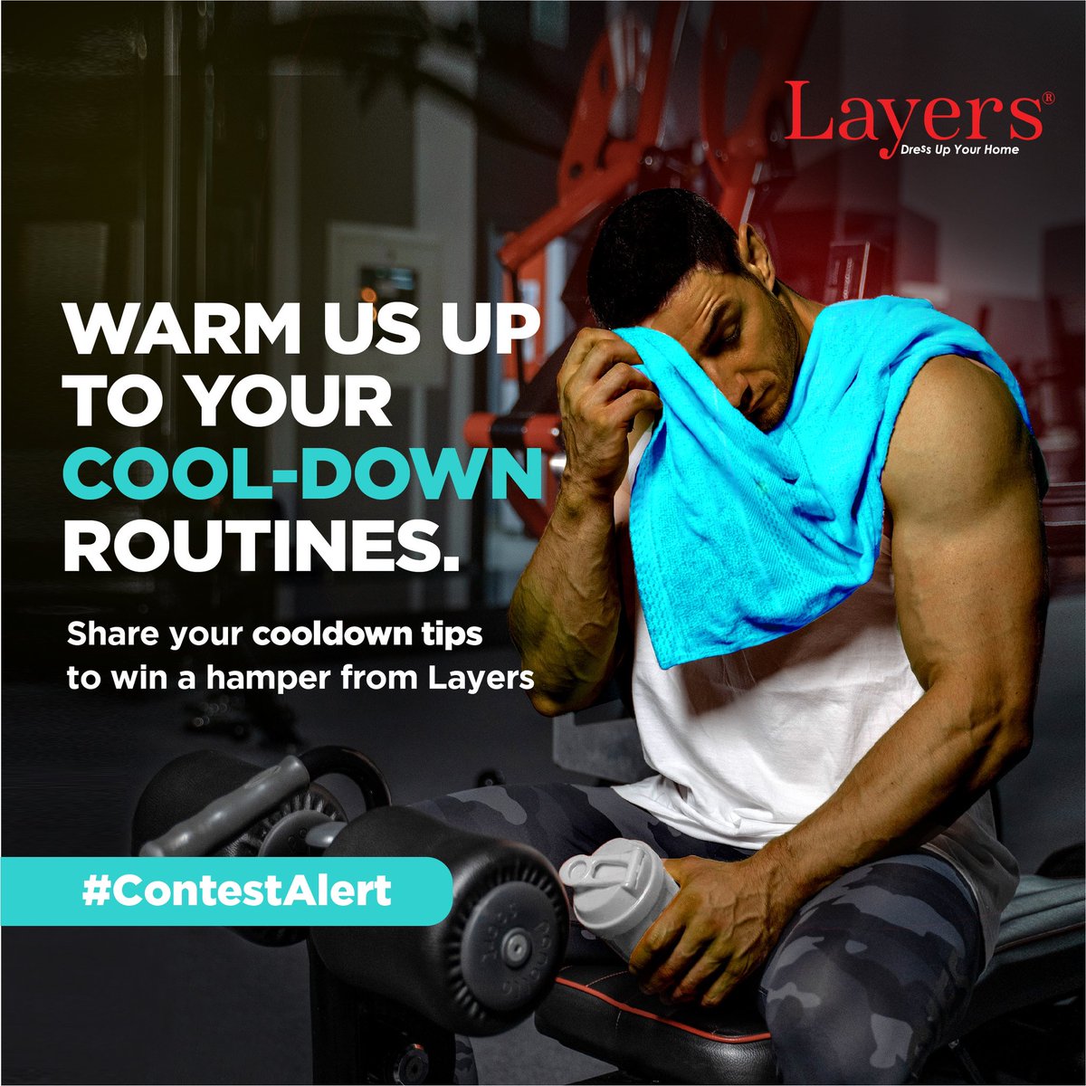LayersIndia's tweet photo. Give us your tips on the best cool-down techniques after an intense session, and you win a hamper from Layers.
Follow the steps to participate:
1. Tag 5 people.
2. Repost the contest post in your story.
3. Use #MyCoolDownTips

#Contest #ContestAlert #ParticipateAndWin https://t.co/i0QTrxNKKa