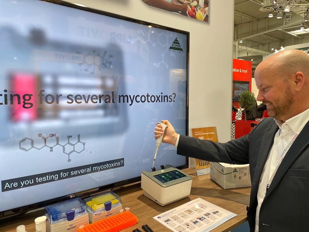 At the EuroTier? So is Christoph, managing director Romer Labs Germany. He’s there to talk about animal feed safety and to show you how easy mycotoxin detection can be with the AgraStrip® Pro system. Stop by the @DSMFeedTweet booth (hall 22, booth A25) and see for yourself!