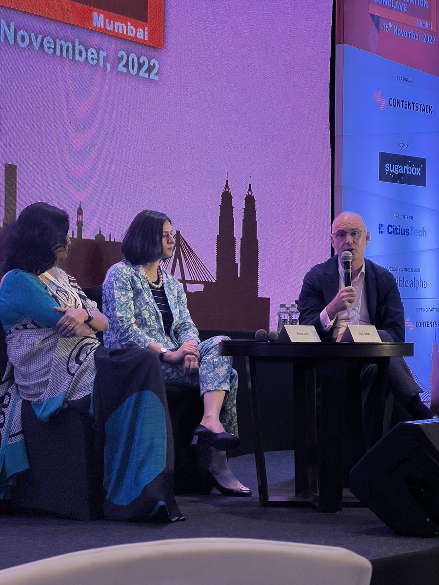 nasscom_member_'s tweet photo. “One has to look at #skilling holistically. We leverage CSRs to support the ambition of the company,to encourage women from diverse domains into the tech industry” shares Warren Harris @TataTech_News on skilling bias at workplace at #NTICMumbai.
#DecodeWithNASSCOM https://t.co/0xpFNRg8Eq