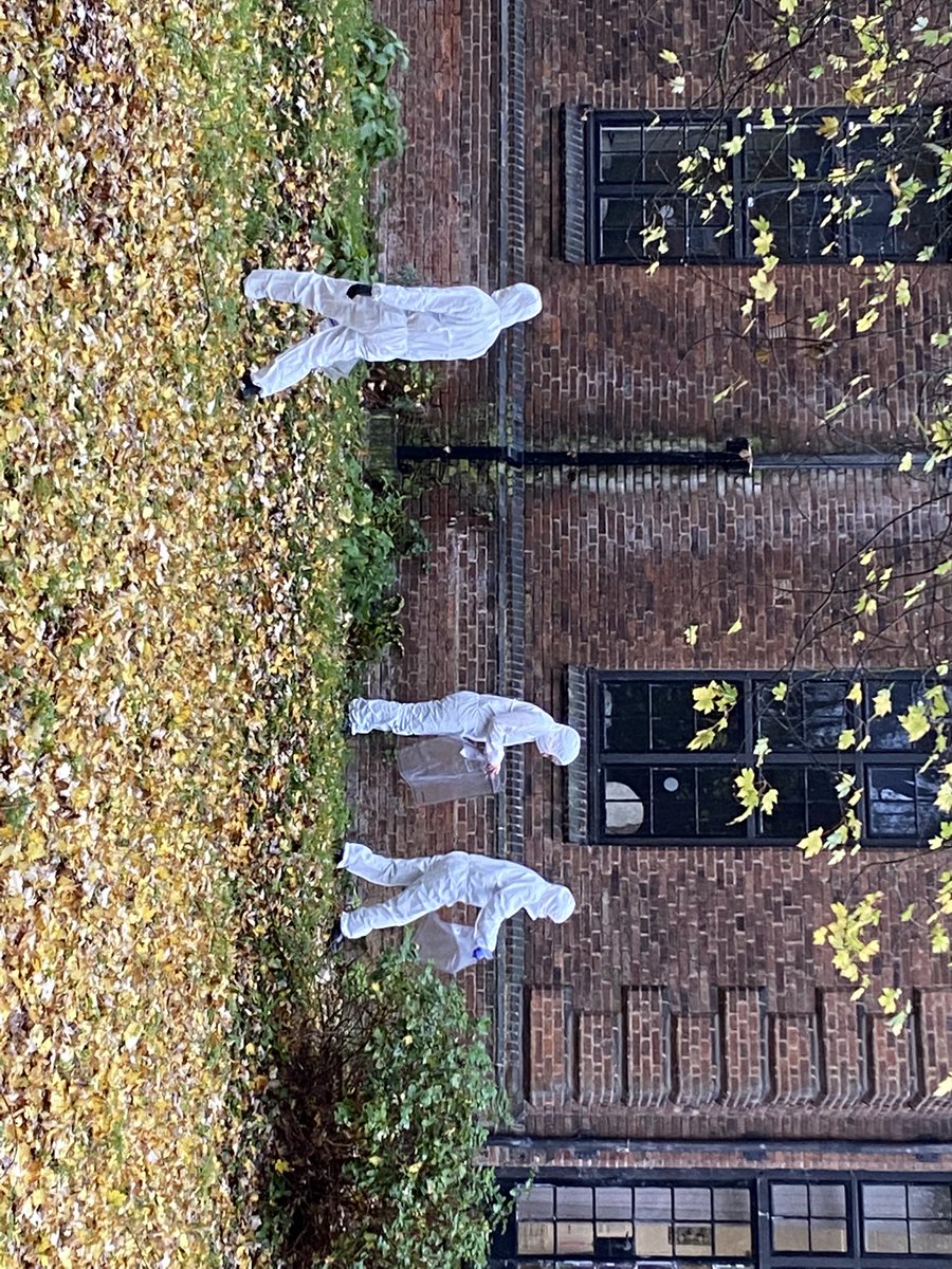 Yes it is pouring it down, but it doesn’t stop our forensic science students from processing an outdoor crime scene. #professionalism