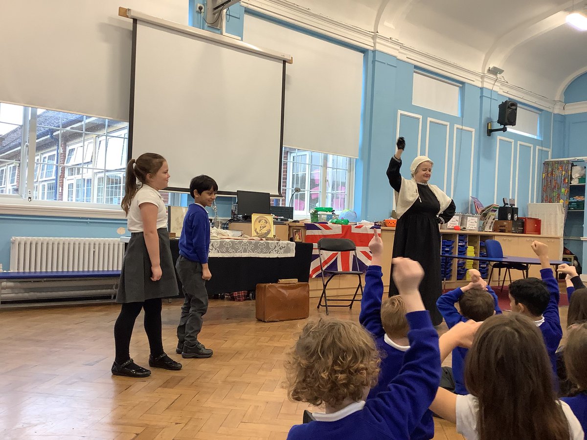 LangtonsInfant's tweet photo. Year 2 had a fabulous visit from Florence Nightingale. We learnt about her life. @Freshwater_TIE https://t.co/7FgeTzVm9R