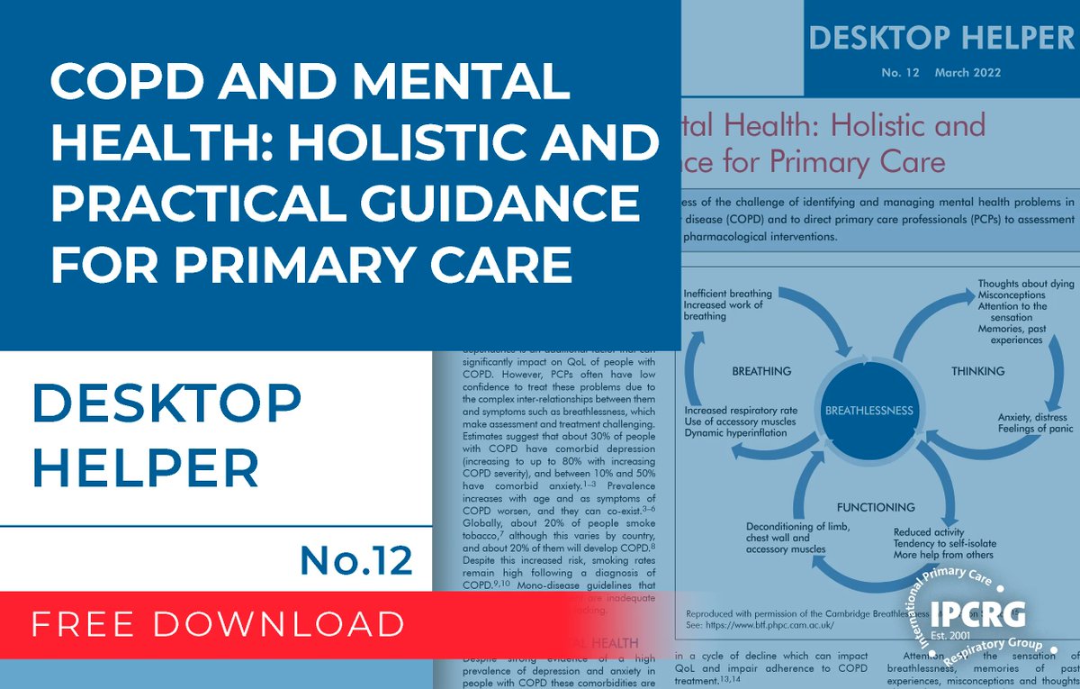 What are the challenges in identifying and managing mental health problems in people with #COPD? Learn more about assessment tools and interventions for these patients, available in English, French and Spanish at: buff.ly/3kNv8Cy
#Healthcare #Nursing #NHS #Medical #COPD