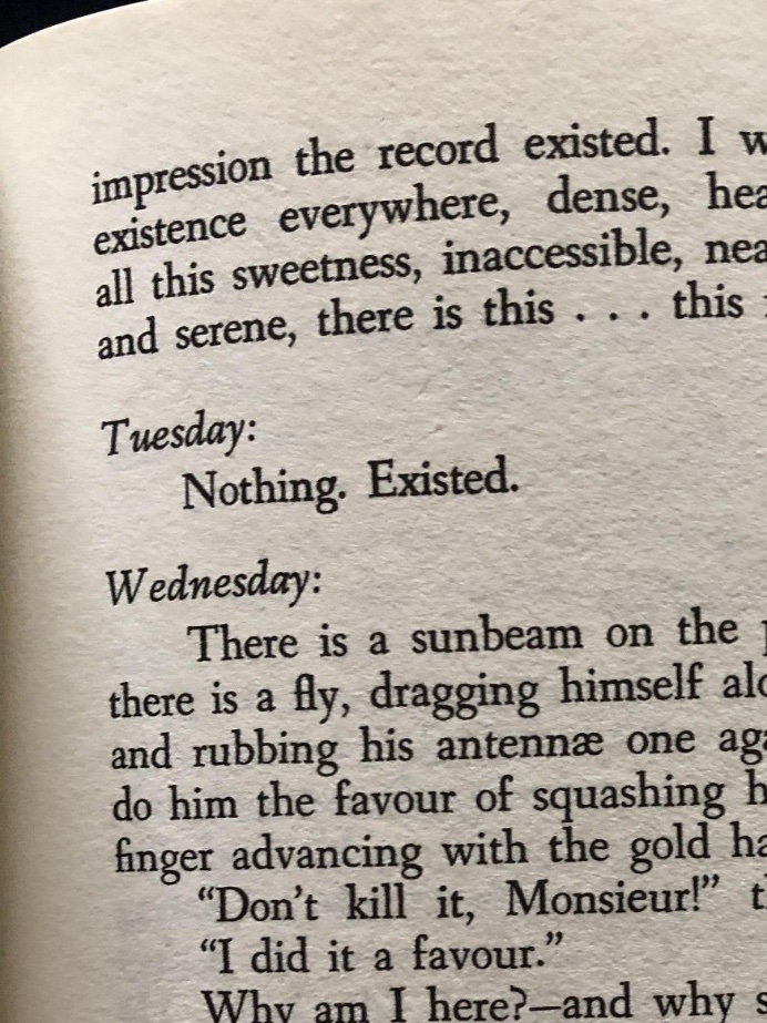 Sartre capturing the Tuesday productivity well