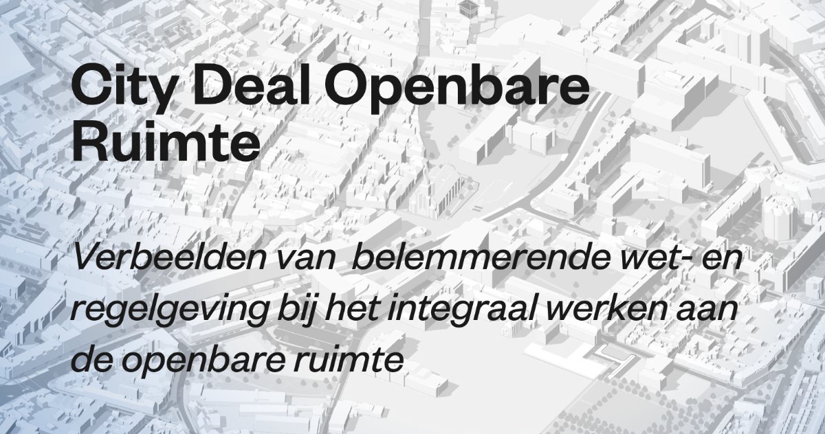 Op basis van interviews met de City Deal deelnemers is verbeeld welke conflicten in de boven- en ondergrondse #openbareruimte ontstaan door (het gebrek aan) wet- en regelgeving. Download hieronder de verkenning: citydealopenbareruimte.nl/kennisdeling/p…