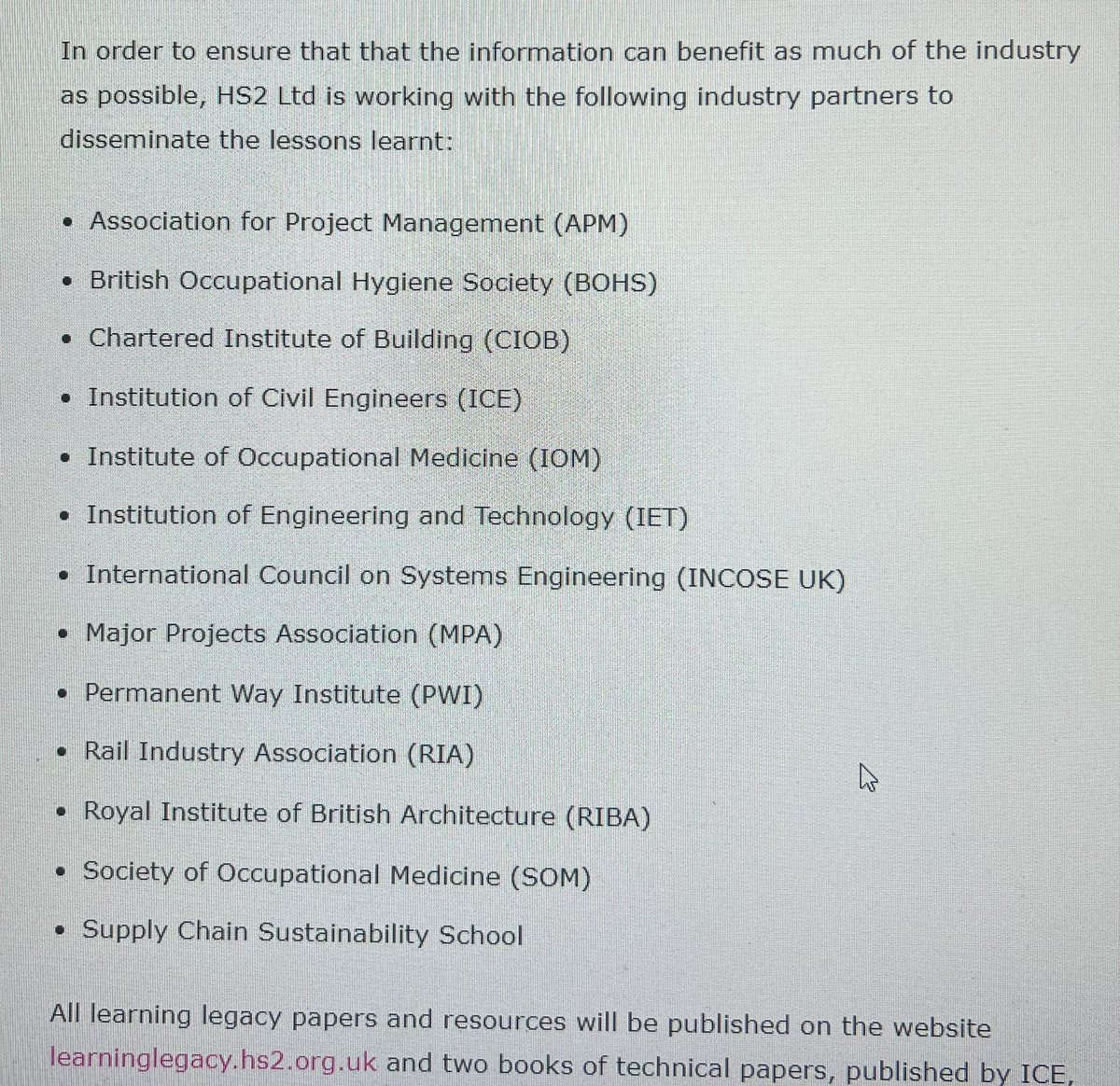 Interesting article on HS2 this morning.
Good to see the main industry partners being involved in this… seems to be one missing. Any thoughts <a href="/RICSEngland/">RICS England</a> ?