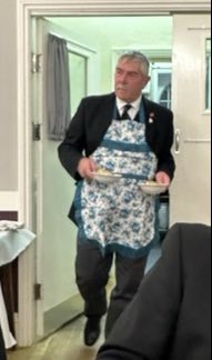 MarkConstant4's tweet photo. Congratulations to Wentworth Lodge on a most successful past masters meeting last night, including a fun bangers and mash festive board, served by the new waitress team!!#freemasonry @NHMasons @nhnymc https://t.co/Ytvn9sryFm