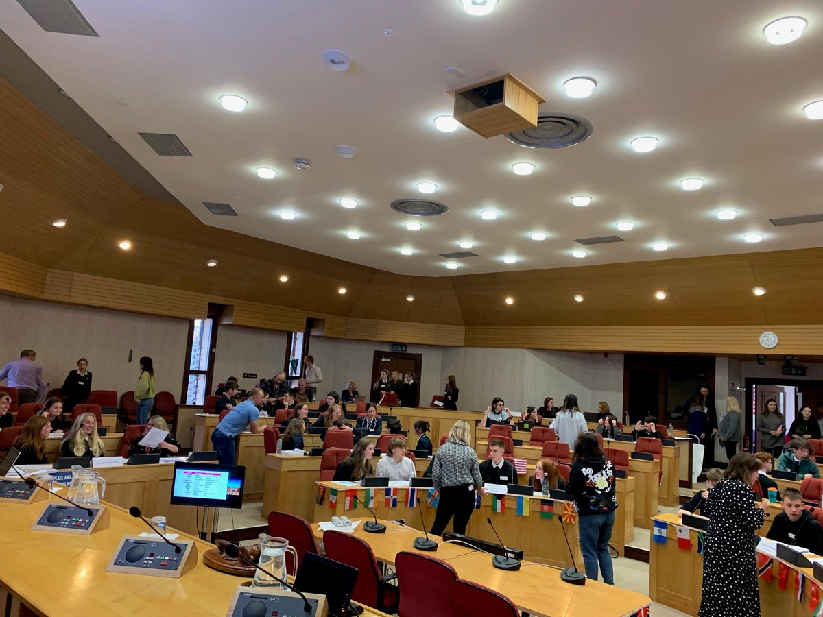 HighlandCouncil's tweet photo. You can read more about @OUScotland 's #MockCOP27 event being held right now @HighlandCouncil headquarters in #Inverness here - https://t.co/snqRAmAD2I #MockCOPHighlands @DYWICH @HOWDEC https://t.co/9dokBhW6oA