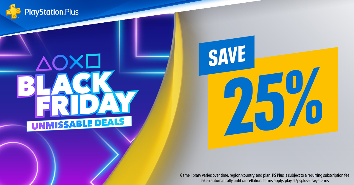 Zonnig platform wasserette PlayStation on Twitter: "PlayStation Plus Black Friday deal starts November  18 https://t.co/WUEB5RQLRK" / Twitter