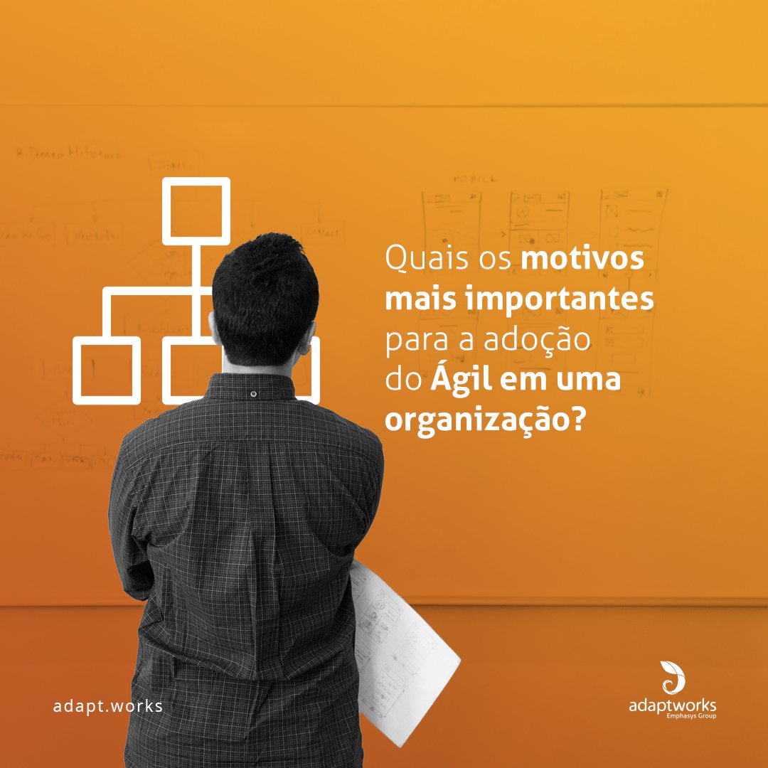 Por que sua empresa adotaria o Ágil?  Veja as respostas de uma pesquisa:
- 64% Acelerar entrega software  - 41% Aumentar a previsibilidade de entrega - 40% Melhorar a visibilidade do projeto
Saiba mais > bit.ly/2PnIG8b

#leanagile #treinamento #inspire > #prepare > #go