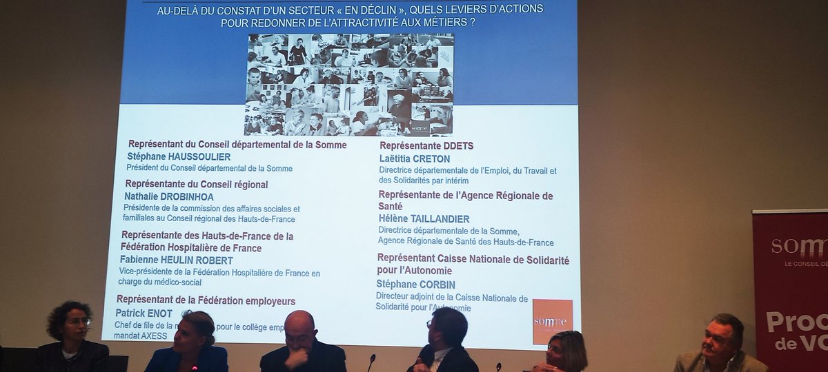 Assises dép. métiers de l'accompagnement : intro de @SHaussoulier Président  @Somme_fr.
Secteur #particuliersemployeurs et #emploiàdomicile, près de 60000 postes à pourvoir d'ici 2030 #hautsdefrance
Un plan d'actions engagé avec @poleemploi_HDF depuis 2019 pr relever ce defi