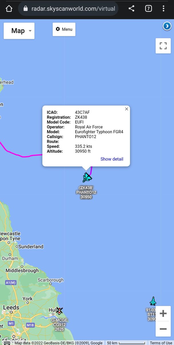 scan_sky's tweet photo. Practice #QRA Out Of RAF Lossiemouth ๐ด๓ ง๓ ข๓ ณ๓ ฃ๓ ด๓ ฟ
#RAF ๐ฌ๐ง - Eurofighter Typhoon FGR4 - #ZK438 - #PHANTO12
Intercepted The "Target" Over The North Sea.
Draken Europe - Dassault Falcon 20EW - G-FRAT - #FRA99 https://t.co/n1rgQLEEmv