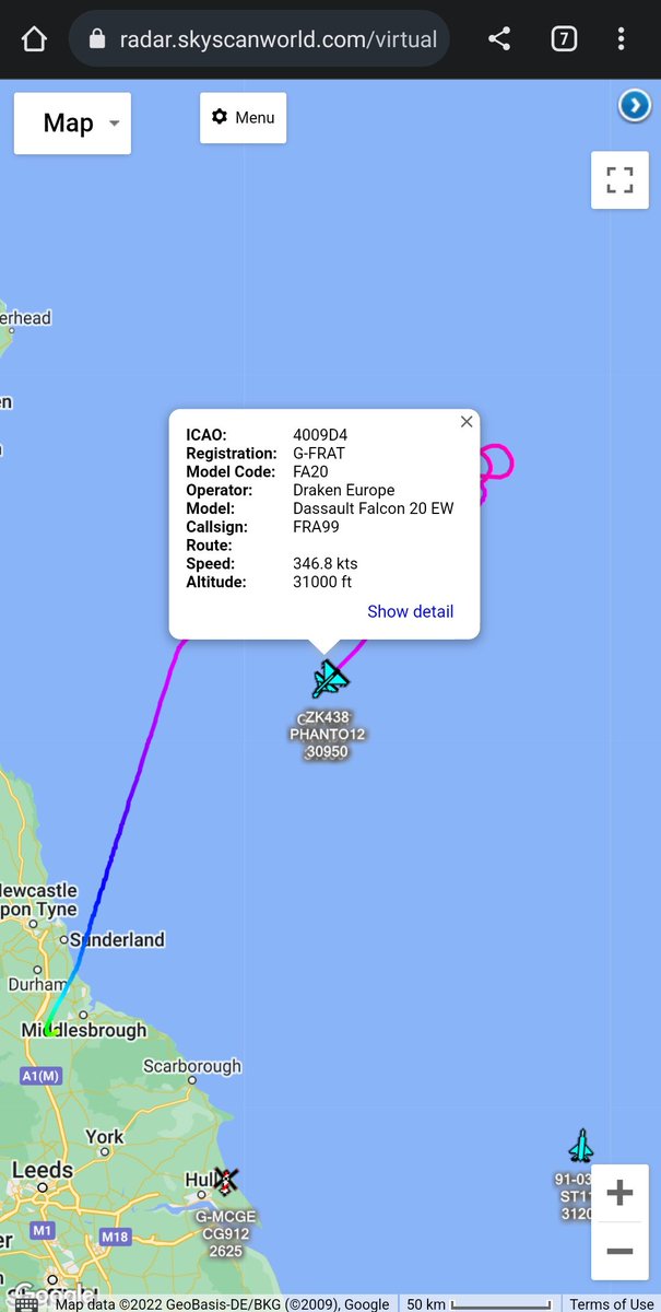 scan_sky's tweet photo. Practice #QRA Out Of RAF Lossiemouth ๐ด๓ ง๓ ข๓ ณ๓ ฃ๓ ด๓ ฟ
#RAF ๐ฌ๐ง - Eurofighter Typhoon FGR4 - #ZK438 - #PHANTO12
Intercepted The "Target" Over The North Sea.
Draken Europe - Dassault Falcon 20EW - G-FRAT - #FRA99 https://t.co/n1rgQLEEmv