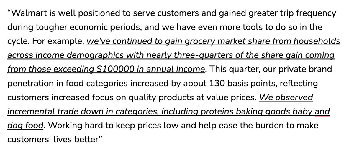 A few live notes from the $WMT earnings call:

1. On inventory: 

"We've made good progress to impro...
