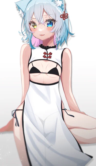 そんなに見るなよ……。 #Vtuber #ごろにゃーと 