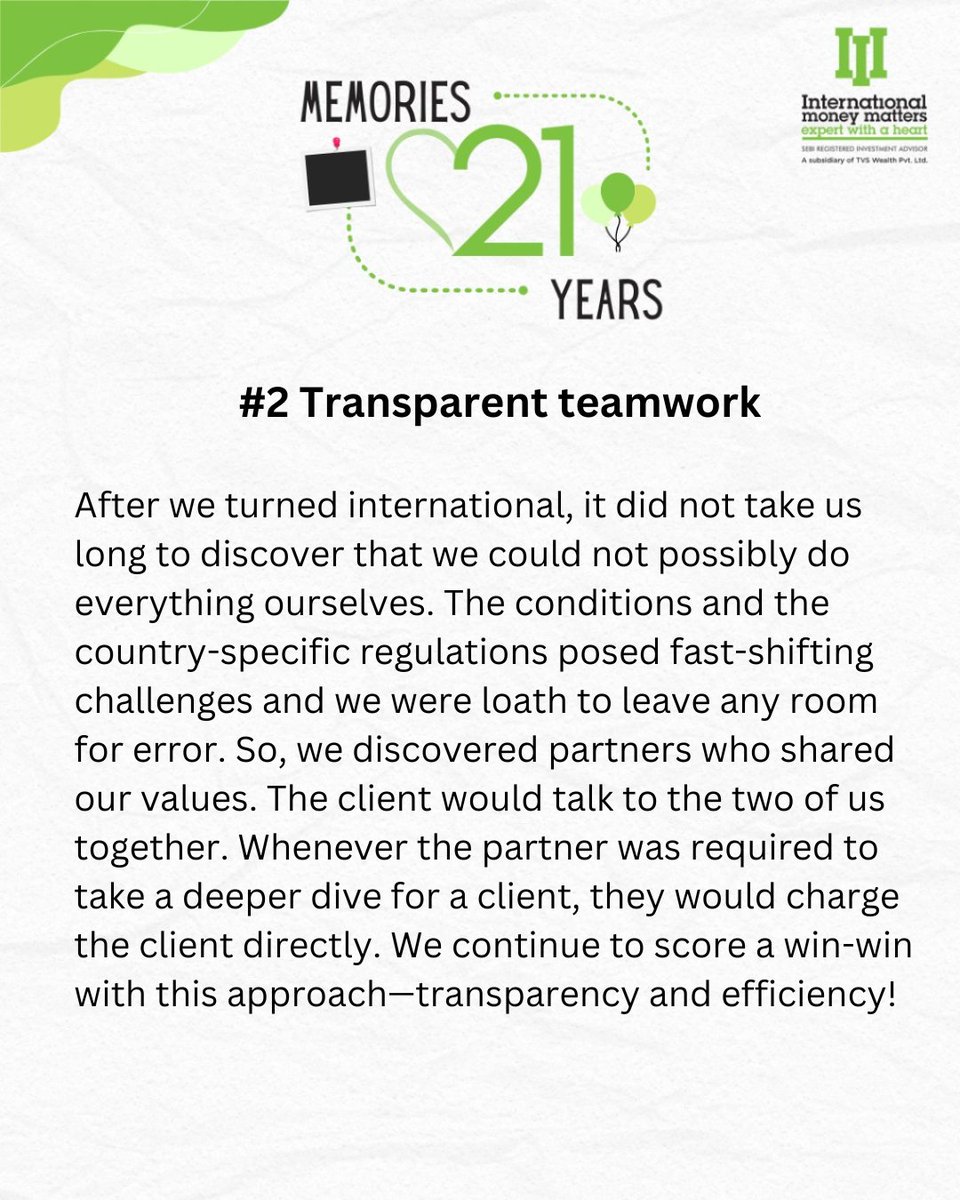 IMMPL's tweet photo. Memory 2/21
Not just team work but Transparent team work scores.
#immpl #financialplanning #21yearsoftogetherness #memories #teamwork #financialadvisor #teamworkmakesthedreamwork https://t.co/142jYpvUP7