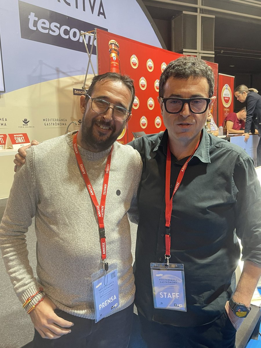 Hoy en @mediterraneaval , con <a href="/RicardCamarena/">Ricard Camarena</a> , concurso almuerzo <a href="/Amstel_ES/">Amstel España</a>