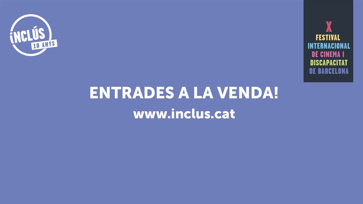 inclusfestival's tweet photo. 🎉 Ja podeu adquirir les entrades pel Festival Inclús!

Només queden 2 setmanes! 

Del 29 de novembre al 5 de desembre al @caixaforum. Us hi esperem!

🎟 Programació i venda d’entrades a https://t.co/LVgQjYuiZ5 #inclus2022 https://t.co/mQmKTPInhb