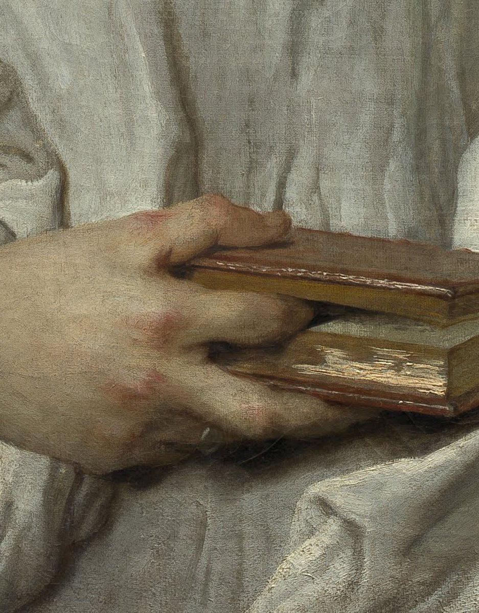 artnau's tweet photo. Red Letter by Jen Mazza / Elizabeth Throckmorton, Canoness of the Order of the Dames Augustines Anglaises, 1729 by Nicolas de Largillierre https://t.co/CjJsEzzz36
