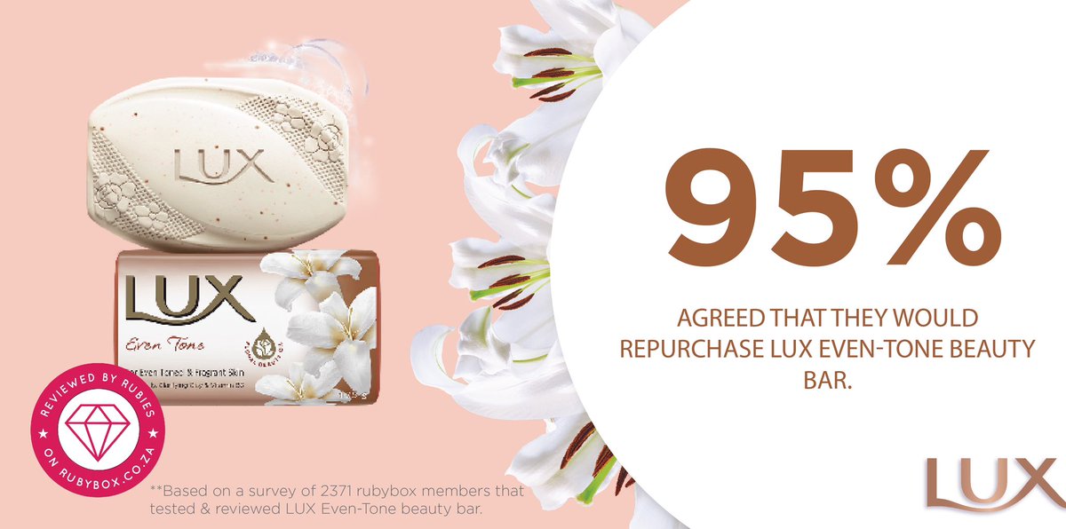 rubybox_beauty's tweet photo. When luxury and affordability come together you get something truly magical and that is the LUX Even-Tone Beauty Bars 🧼💗
Read more: https://t.co/YWFEe2AdvR
#rubyboxLUX #LUXeventone #GlowUnapologetically #MyBeautyMyStrength https://t.co/brJa3Ab83K
