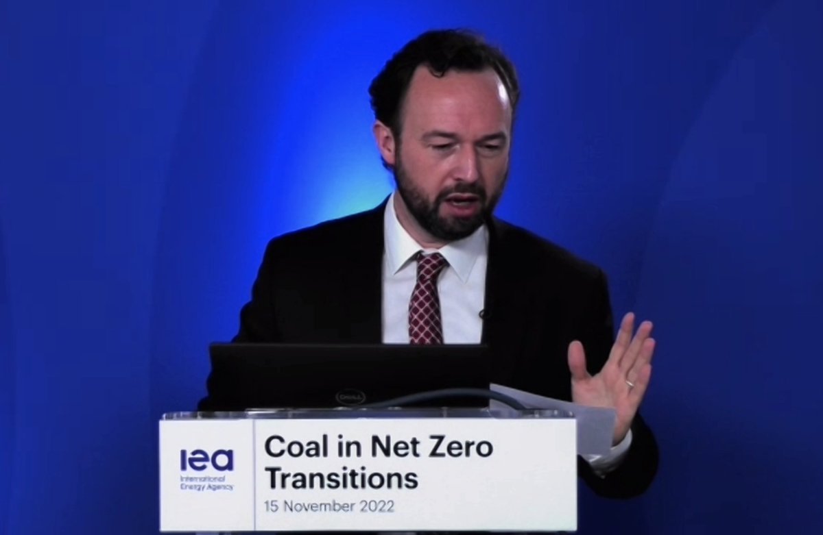 jameswoudhuysen's tweet image. #IEA getting flak from hacks in Paris for telling  developing nations to drop #coal – when Germany etc are returning to it. 
The agency says it&apos;s just a passing phase. Its, er, #computermodels for #renewables will triumph. In 2023 it will &apos;work with&apos; India to help... #Hypocrisy