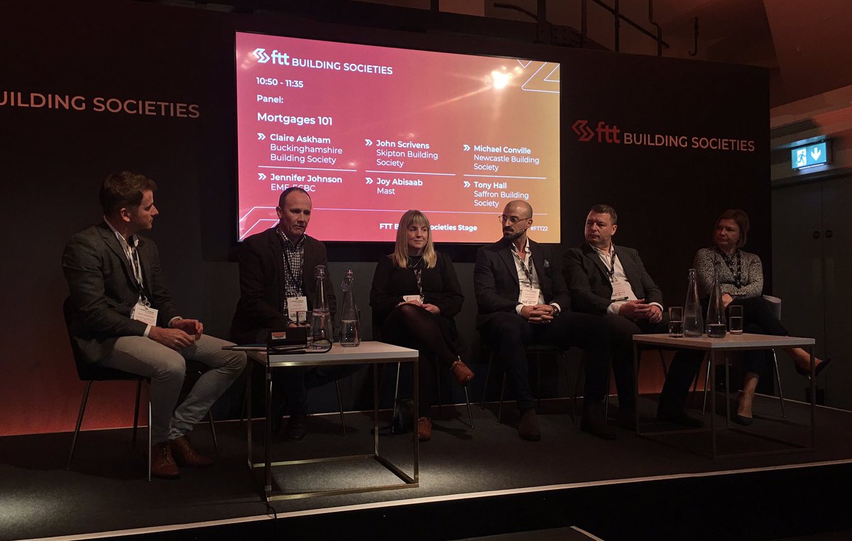 It’s the turn of Tony Hall, Head of Business Development at @SaffronBS / @SaffronFI on the Mortgages 101 panel at @FintechTalents #FTTBSOC #FTT22