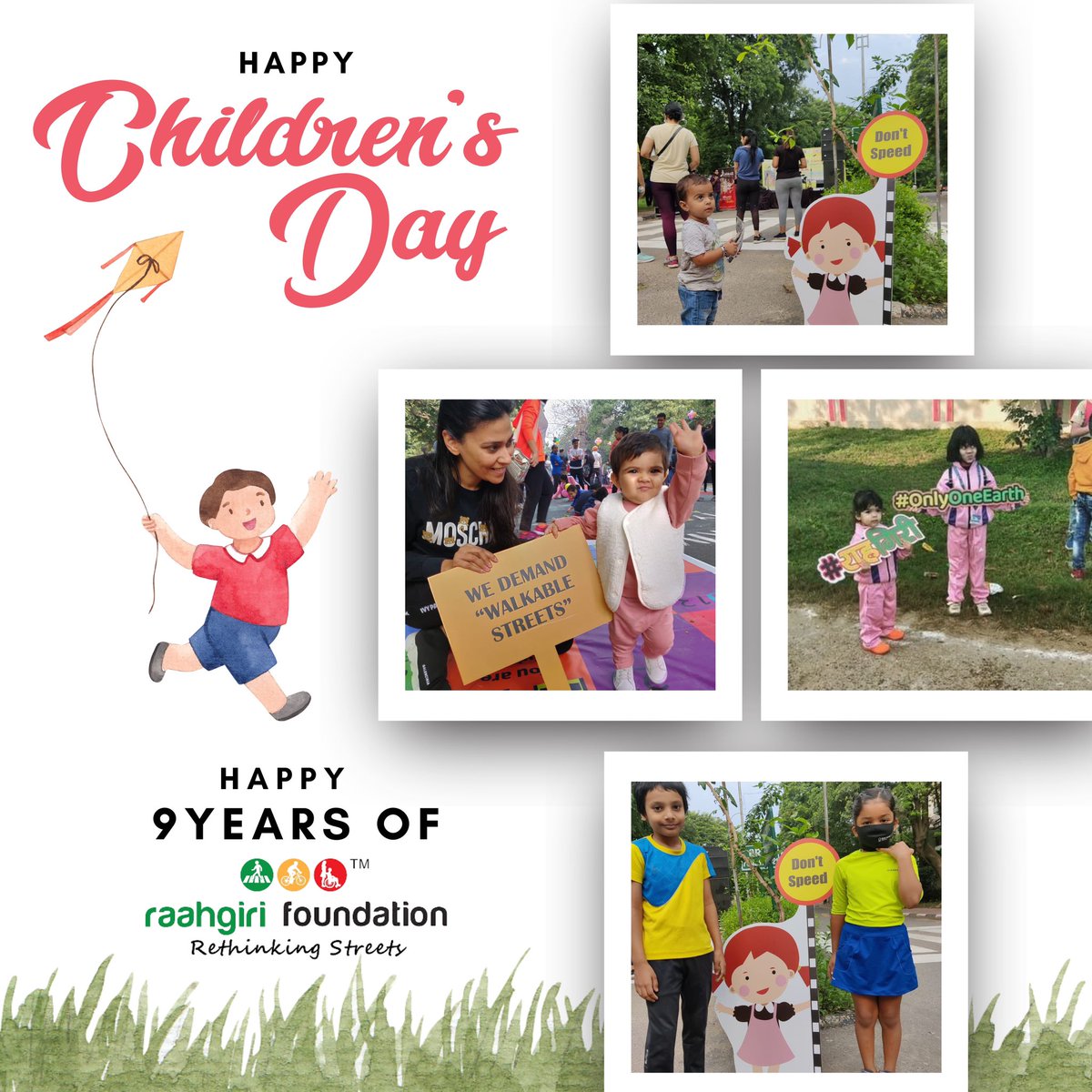 This week, we celebrated 9 years of Raahgiri and Children’s Day! 

Make roads safer for children and everyone is better off. 

Get the next generation involved in the conversation and our future could look brighter, happier and safer. 

#9YearsOfRaahgiri 🚶‍♀️ 🚴 🚌 ☀️