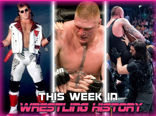 TheMOSnetwork's tweet image. THIS WEEK IN WRESTLING HISTORY

- HBK Wins 1st Singles Gold 💔
- Brock kicks the UFC's Ass 👊
- The Shield Debuts on Raw 🛡️

FULL ARTICLE BELOW
⬇️⬇️⬇️
themosnetwork.com/2022/11/this-w…

#wrestling #WWE #AEW  #WWERaw 
#WrestlingCommunity
