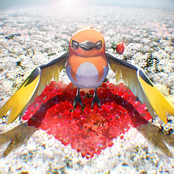 (ヒノヤコマ/Fletchinder) #ポケモンイラスト #pokemonfanart 