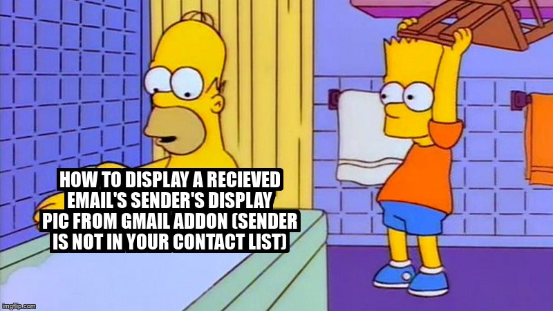 overflow_meme's tweet image. How to display a recieved email's sender's display pic from gmail AddOn (Sender is not in your contact list) stackoverflow.com/questions/7441… #googleappsscript #gmailapi #googlepeopleapi