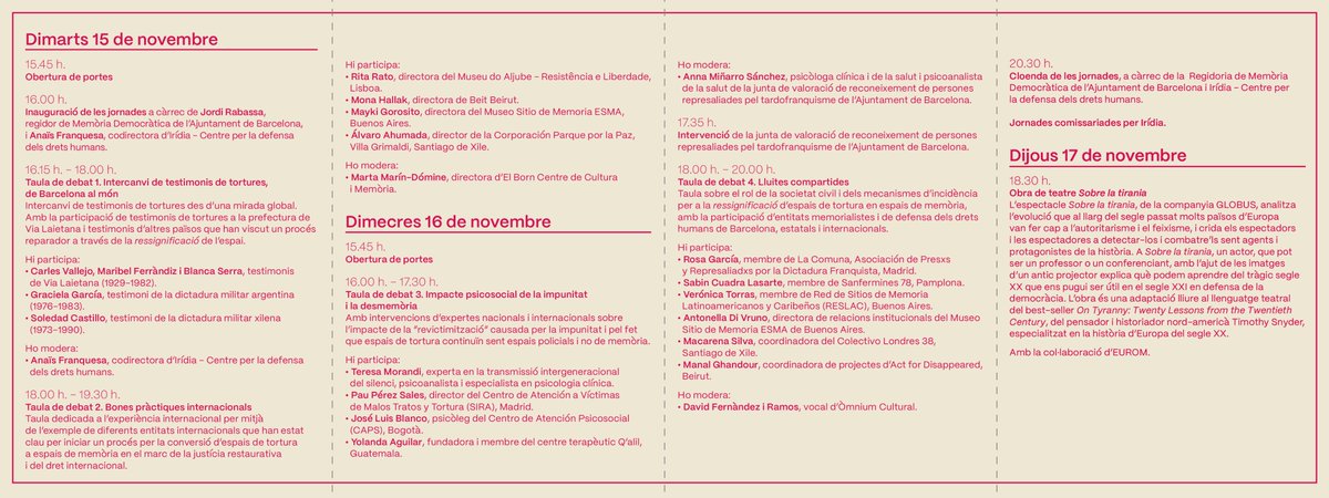 SOSCarabanchel's tweet photo. Hoy dan comienzo estas interesantísimas "Jornades Internacionals sobre espais de memòria",

En La Modelo, de Barcelona.

#EspaisdeMemòria 

Se podrán seguir también por youtube: https://t.co/kgJQpdK3Um

#MuchaEnvidia desde #Carabanchel14años https://t.co/XsK2DIs5A6