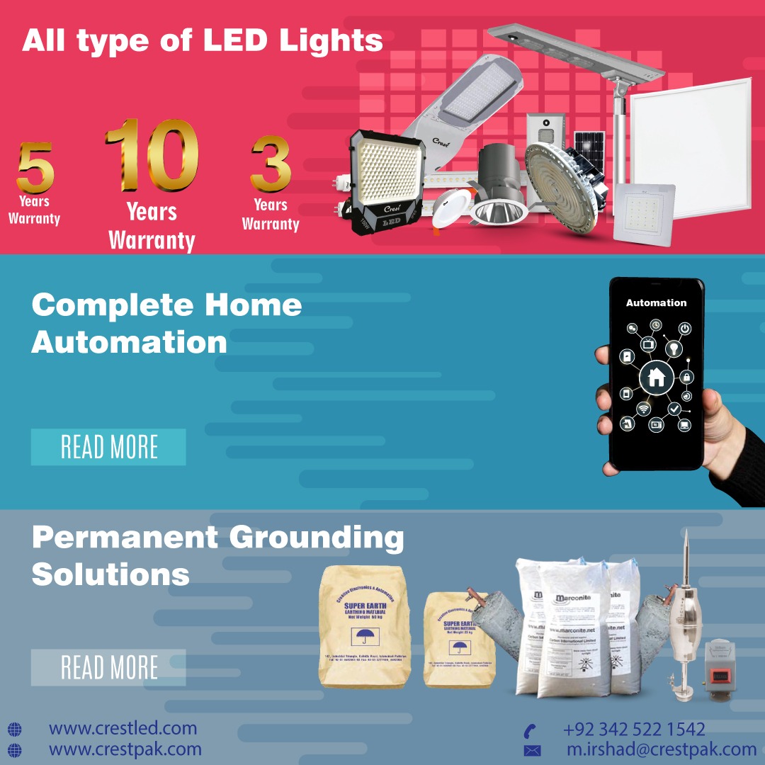 PakCrest's tweet image. Complete Home Automation &amp;amp; Permanent Grounding Solutions

All Types of LED Light
Canopy Light &amp;amp; Mount Light

Here you can get:crestled.com
crestpak.com/home-automatio…
#CanopyLights
#mountlight
#HighPowerBackupLight
#LEDTubeLights
#LEDSlimPanelLight
#CrestLED #CrestPak