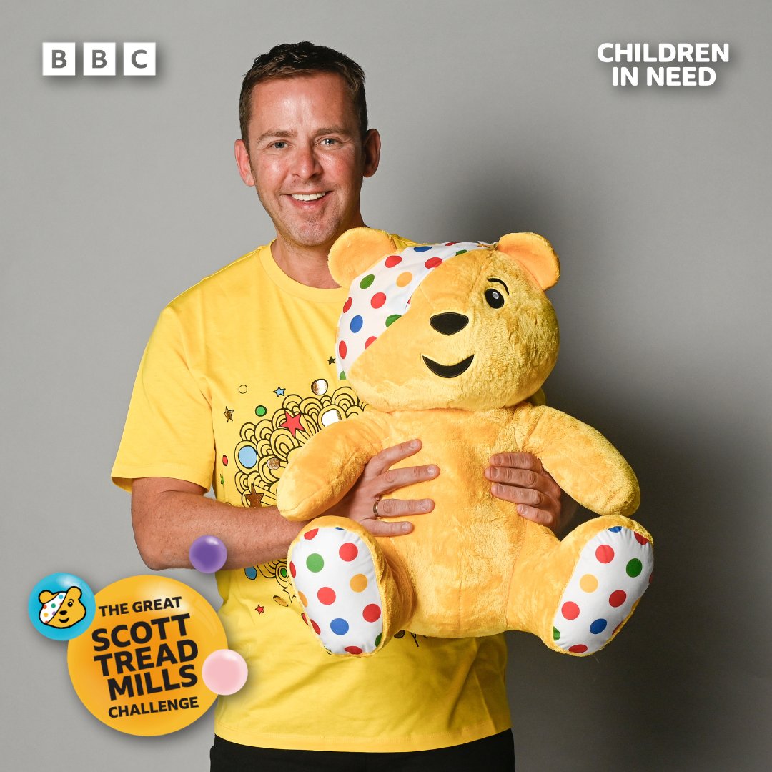 scott_mills's tweet photo. The day has arrived! 

🏃‍♂️After 8am I'll be stepping on a treadmill for 24 hours raising money for @BBCCiN!

🎧 Listen to it all on @BBCRadio2 with @BBCSounds 

📺 Watch the whole thing on @BBCiPlayer 

Donate here: https://t.co/1XbQyHXlup https://t.co/CHyn73x74T