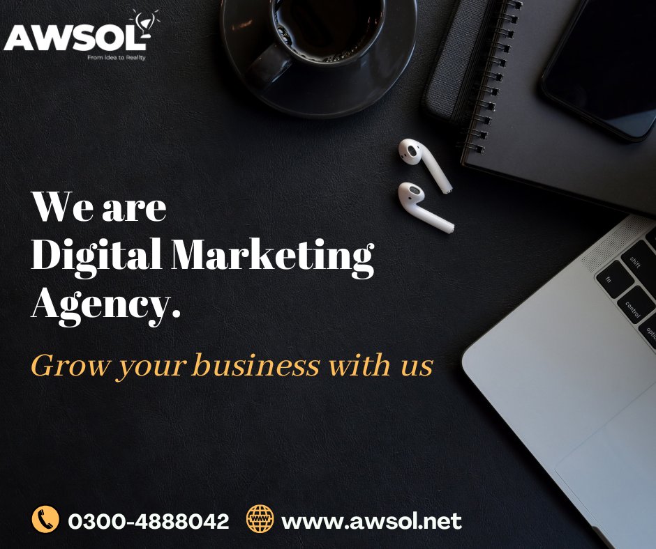 We are Digital Marketing Agency Grow your business with us Visit our website awsol.net to learn more about our services. #awsol #businessidea #fromideatoreality #marketing #creativemarketing #expert #digitalmarketingagency #seo #team