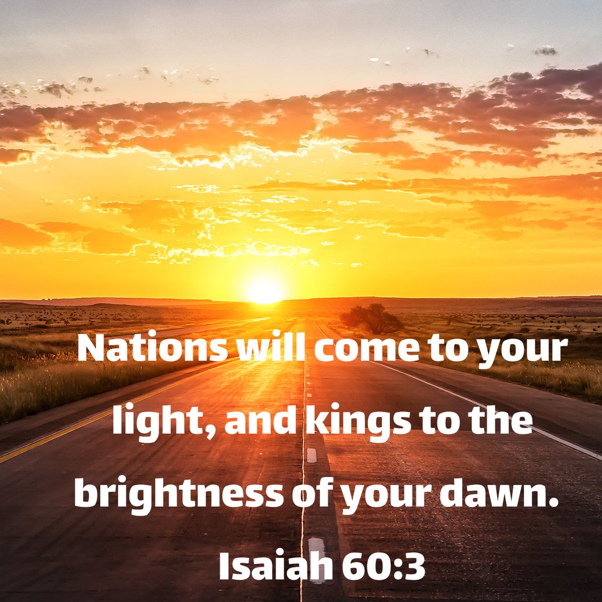 RevDees's tweet photo. Nations will come to your light, and kings to the brightness of your dawn.
Isaiah 60:3 NIV

https://t.co/JUoYbtpL9o https://t.co/Hv5LmgqFQa
