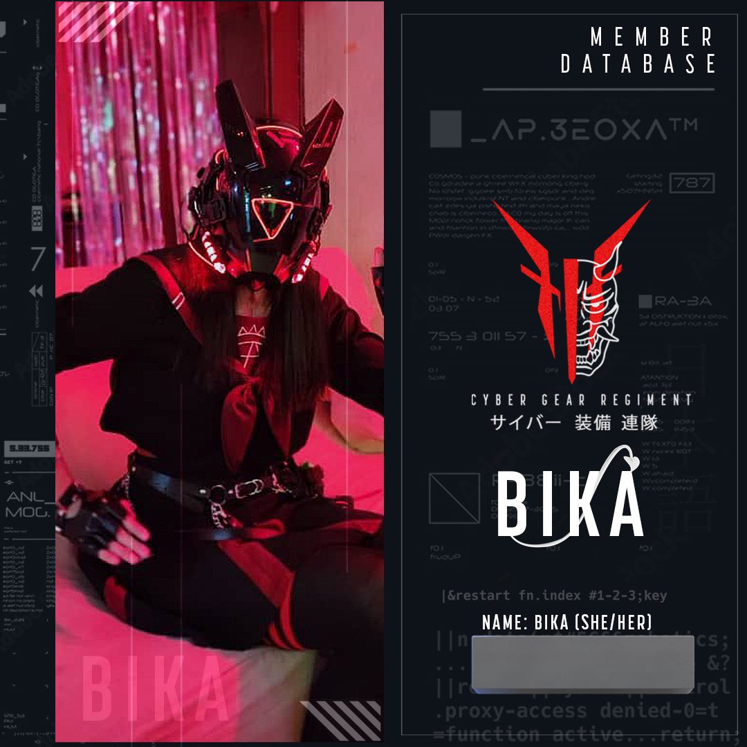 kaiserinbika's tweet image. Got invited into the cyberpunk community in my country and yeah :3 

#memberdatabase #cosplay #cyberpunk