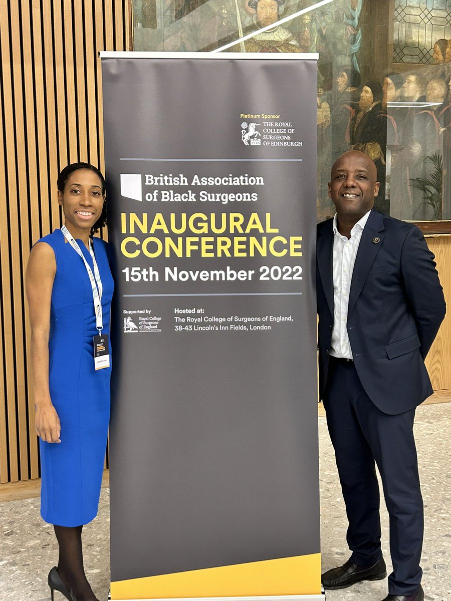 trevorsterl's tweet photo. I was privileged to be invited to attend the inaugural British Association of Black Surgeons conference at the Royal College of Surgeons today. Congratulations to the Chair, Vascular Surgeon Sarah Itam, for establishing this important Association. https://t.co/y2wT5vtgNg