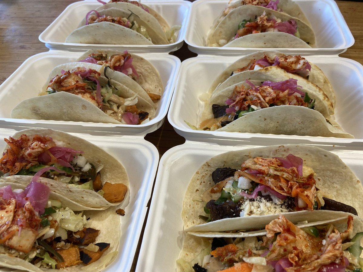 #tacos Tuesday specials $9.28/2tacos .Super special 2-4pm $4/taco .#TacoTuesday #sulawok#asiantacos #takeout