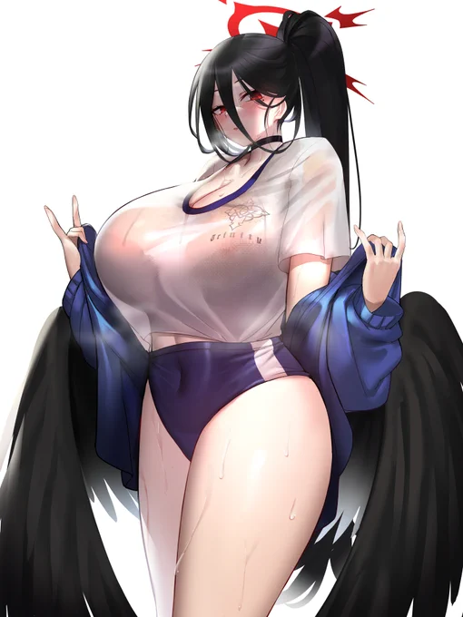 体操服ハスミ😍😍
#羽川ハスミ
#ブルーアーカイブ
#BlueArchive 