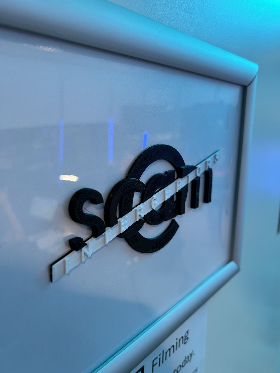 staplenick's tweet photo. #scaminterceptors series 2. New scam hub. New 3D printed logo on the door thanks to one of our editors https://t.co/9mv6G7xcEN
