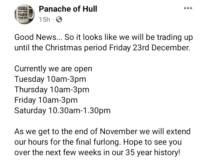 Customer announcement #hull #chantsave