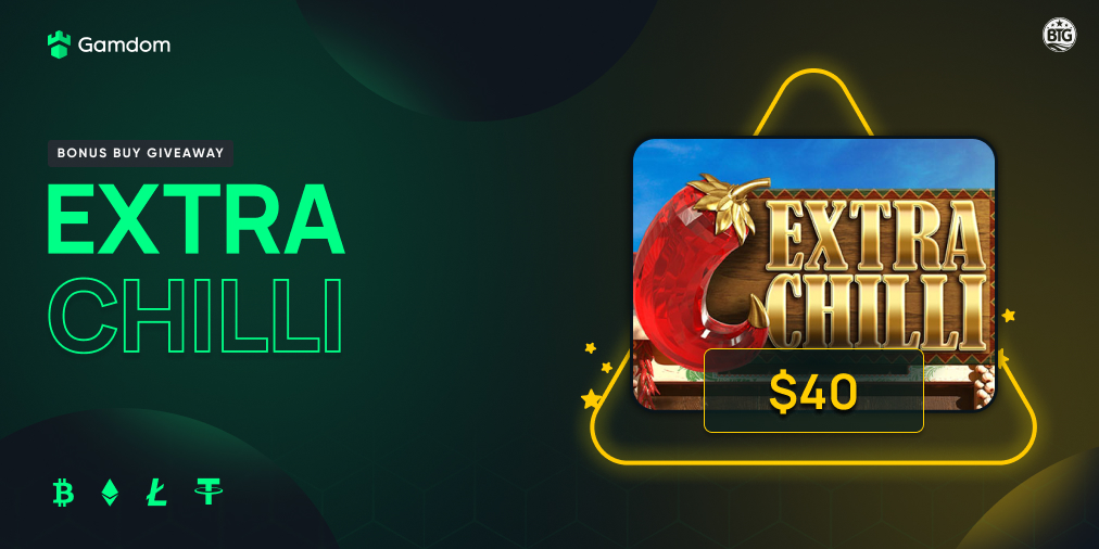 Extra Chilli Bonus Buy #Giveaway  🤩

10 winners will be selected for a $40 Bonus Buy each! 

- Tag a Friend
- Like, Follow &amp; RT
- Comment UserID 

Ends tomorrow!

#contest #Prize #Competition #BTC #ETH #doge #XRP #freecash #cash #chilli

🔗 Gamdom.com