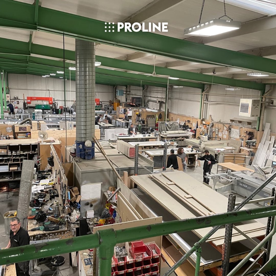 Proline_Corp's tweet photo. Busy shop floor!

We've got lots of deliveries going out the length and breadth of the country this week, ranging from Aberdeen to London.

Proline: we go the extra mile(s)

#Proline #bespokecounters #workshop #warehouse #shopfloor #manufacturing #ukmanufacturing #UKmfg #GBmfg https://t.co/CJ8dWTMtlo