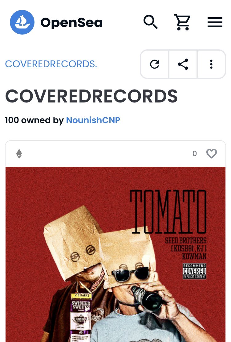 早速偽物のコレクションが現れました⚠️

コレクション名とowner名が異なる上に、作品も音楽がついていません🔥

こちらからは購入されないようご注意ください⚠️

リプにリンク貼ります！！